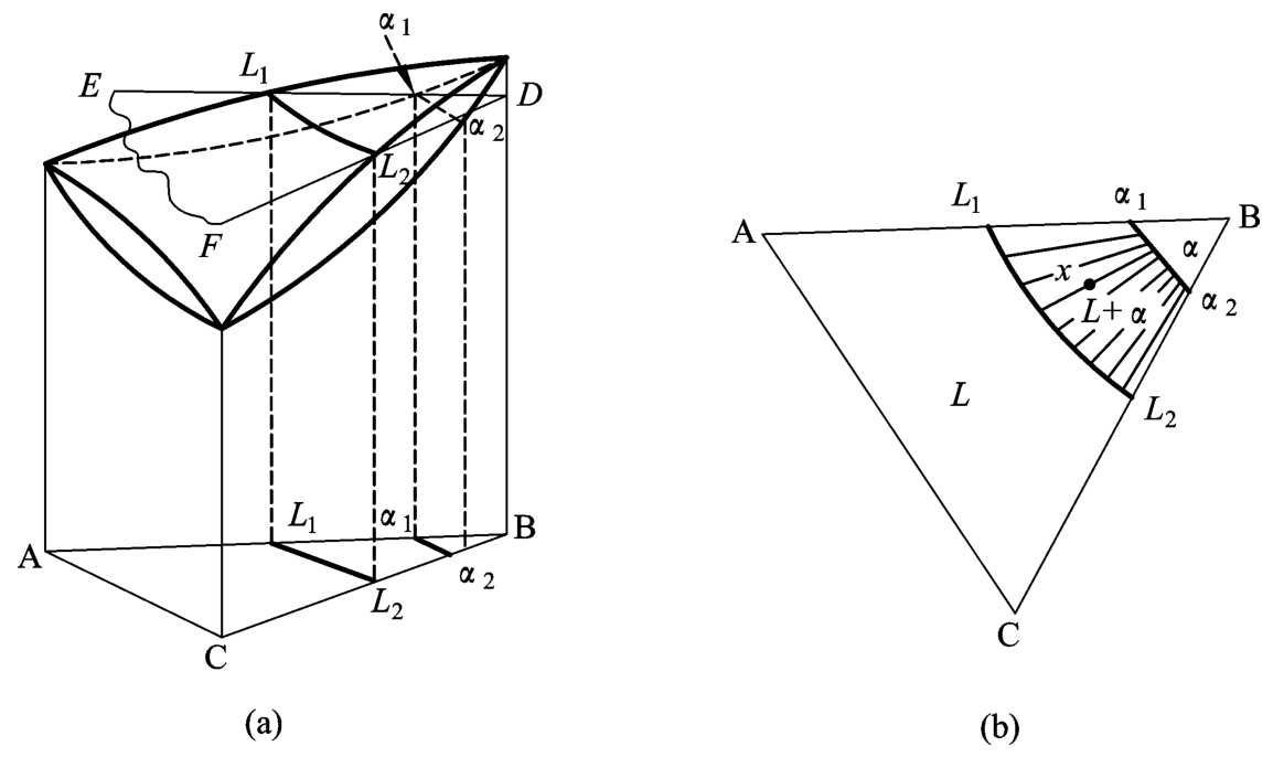 圖6-8 從立體模型截取等溫截面(a)及溫度的等溫截面(b)